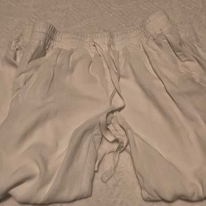 White comfy pants